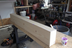 Custom hand made floating shelf with walnut veneer Baltimore MD