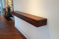 Custom hand made floating shelf with walnut veneer Baltimore MD