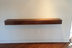 Custom hand made floating shelf with walnut veneer Baltimore MD