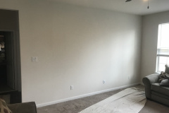 Before Custom Built In Shelving Unit