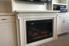 After Custom Built In Shelving Unit
