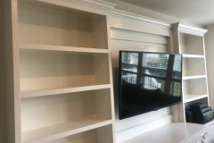 After Custom Built In Shelving Unit