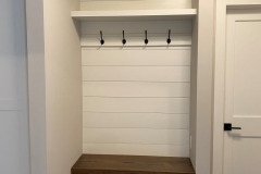 Custom Cubbies Built Into Mudroom