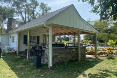 Covered Porch Construction with Outdoor Kitchen