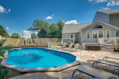 Deck in Baltimore Built Around Pool